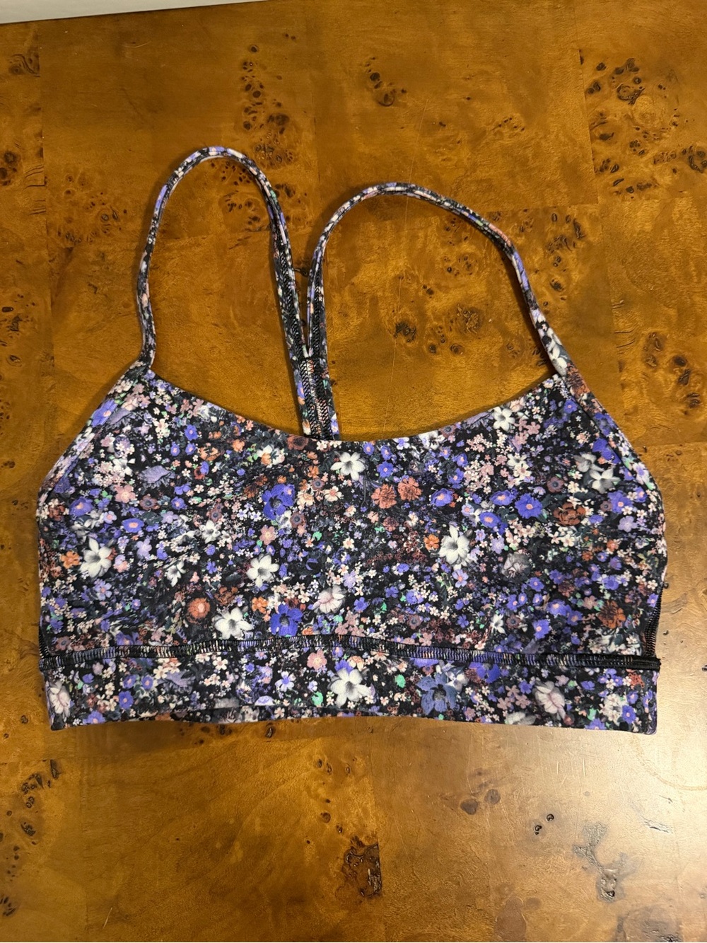 lululemon athletica Purple Multi Floral Sports Bra